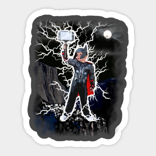 Thor Sticker by sapanaentertainment